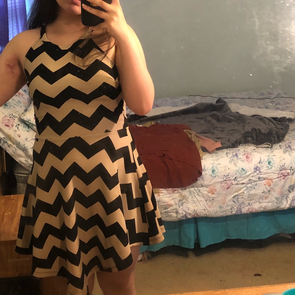 Chevron print dress